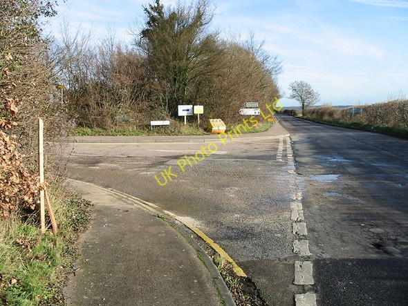 Photo 6"x4" Junction of Cooting Road and Spinney Lane, Aylesham. Aylesham c2007