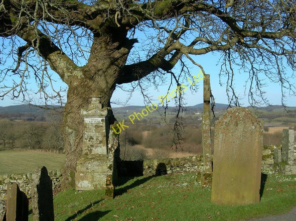 Photo 6"x4" Looking North from Balmaghie Churchyard Crossmichael c2007