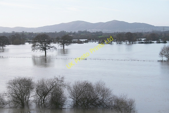 Photo 6"x4" Severn Flood Plain from the Carrington Bridge St Peter The Great c2007
