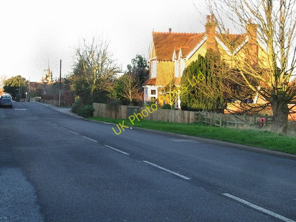 Photo 6"x4" View along Sandwich Road into Ash. Ash\/TR2958 c2007