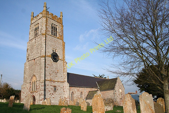 Photo 6"x4" Colebrooke: St Andrew\u00e2\u0080\u0099s church Colebrooke\/SS7700 c2007
