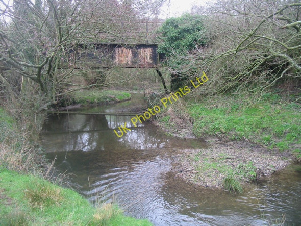 Photo 6"x4" Disused railway bridge and River Hooke Toller Fratrum c2007
