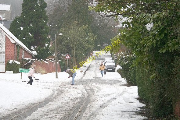 Photo 6"x4" Clearing the Snow in Assarts Road Brand Green\/SO7641 c2007
