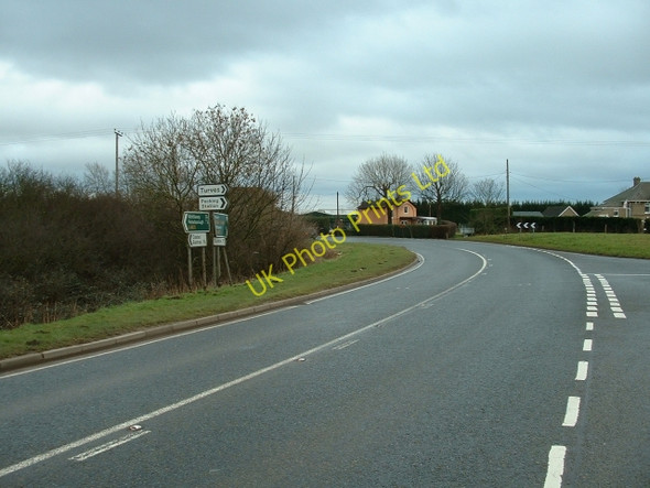 Photo 6"x4" The Turves road junction on the A605 Coates\/TL3097 c2007