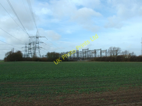 Photo 6"x4" Walpole Electricity sub-station Walpole Marsh c2007