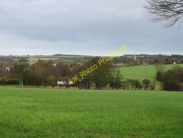 Photo 6"x4" View, looking N from Mill Lane, Derringstone Downs Derringstone c2007