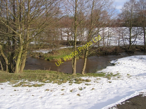 Photo 6"x4" Oxbow bend in the River Alyn Bryn-yr-ogof c2007