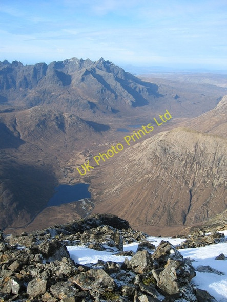 Photo 6"x4" Glen Sligachan from Bla Bheinn summit Blabheinn c2007