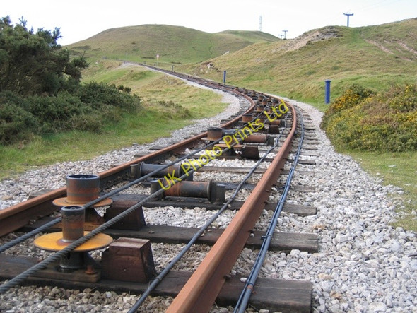 Photo 6"x4" Tramway Curve above Half Way Station Llandudno c2007