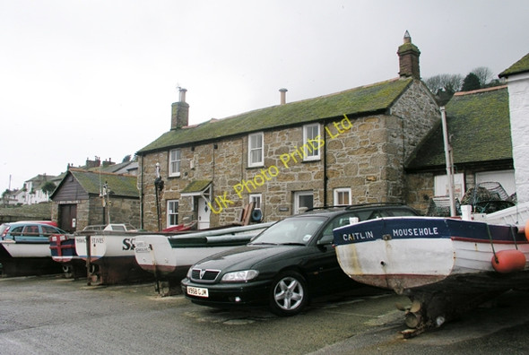 Photo 6"x4" Mousehole harbourside cottages Newlyn c2007