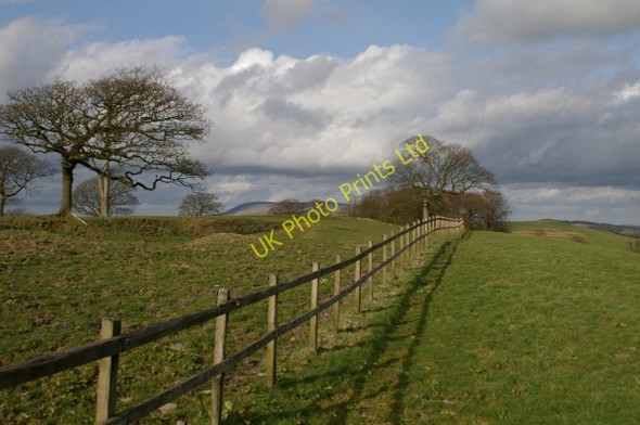 Photo 6"x4" Field above Dean Clough reservoir Great Harwood c2006