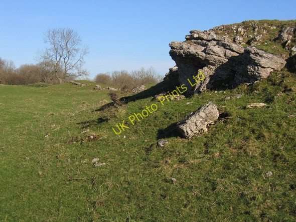 Photo 6"x4" Limestone Outcrop Gwernol c2007