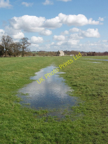 Photo 6"x4" Puddle in ridge and furrow field Kidlington c2007