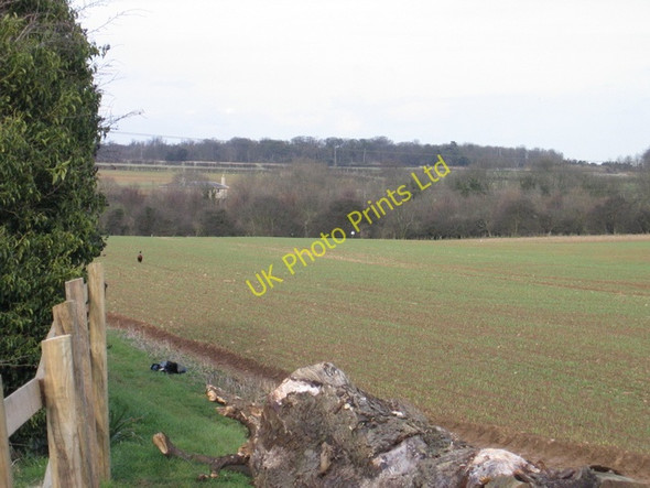 Photo 6"x4" Over the Fields to Mill Farm Wittering c2007