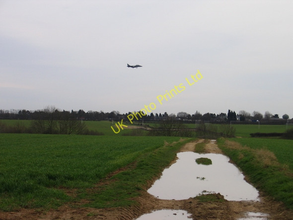 Photo 6"x4" Harrier landing at Wittering Wittering c2007