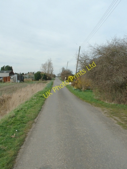 Photo 6"x4" Baulkins Drove, Sutton St James Manor Hill Corner c2007