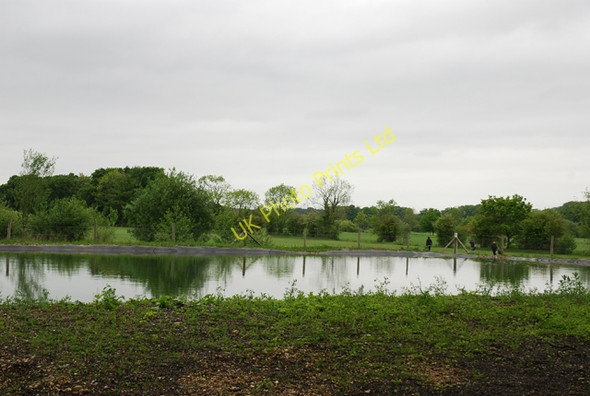 Photo 6"x4" Small reservoir by Park Cottages Canford Magna c2007