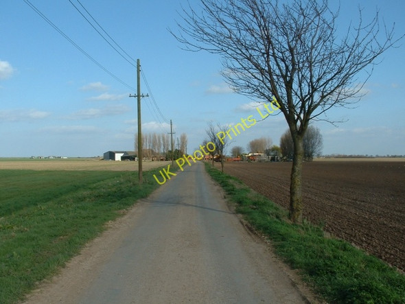 Photo 6"x4" Farm road leading to Old Leam Farm Guy's Head c2007
