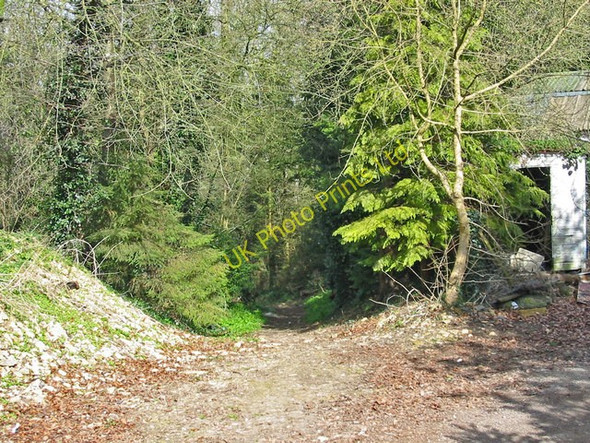 Photo 6"x4" Footpath in hollow way, Cleveley, Oxfordshire. Radford\/SP4023 c2007
