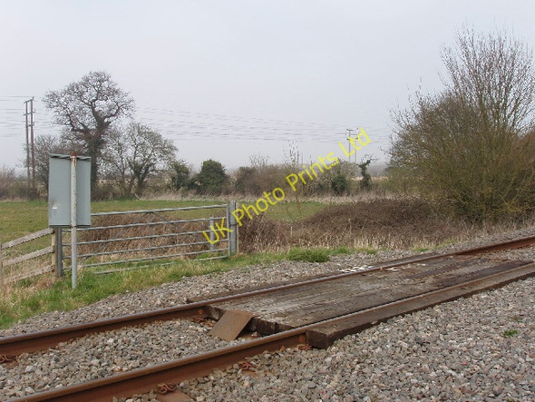 Photo 6"x4" Level crossing for farm track Wendlebury c2007