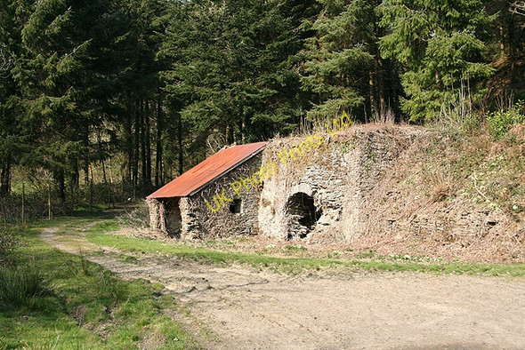 Photo 6"x4" Molland: limekiln in Zeal Wood Champson c2007
