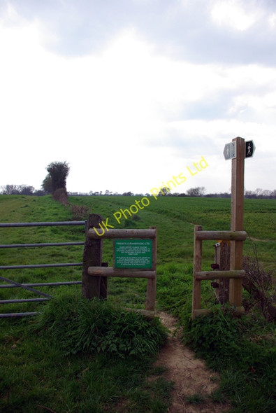 Photo 6"x4" Footpath with warning Headcorn c2007