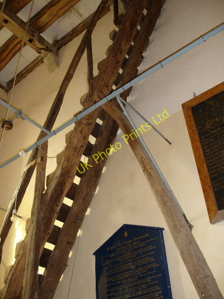 Photo 6"x4" View from underneath ladder to belfry Brabourne c2007