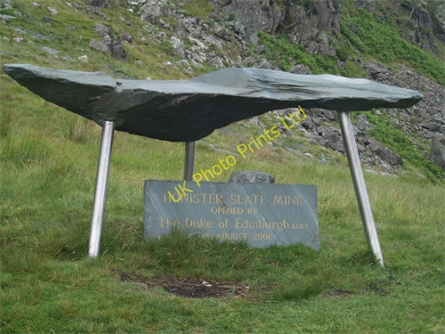 Photo 6"x4" Slate table Seathwaite\/NY2312 c2004
