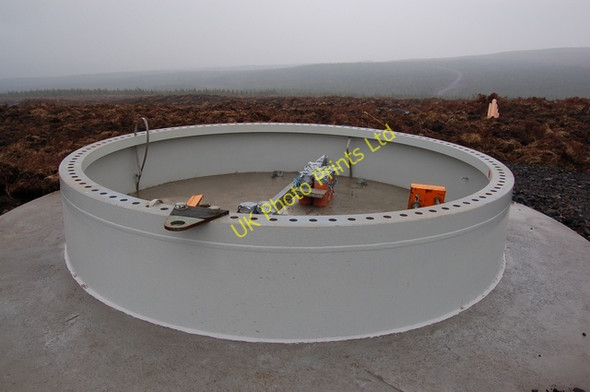 Photo 6"x4" Turbine base at Ben Aketil power station Glen Heysdal c2007