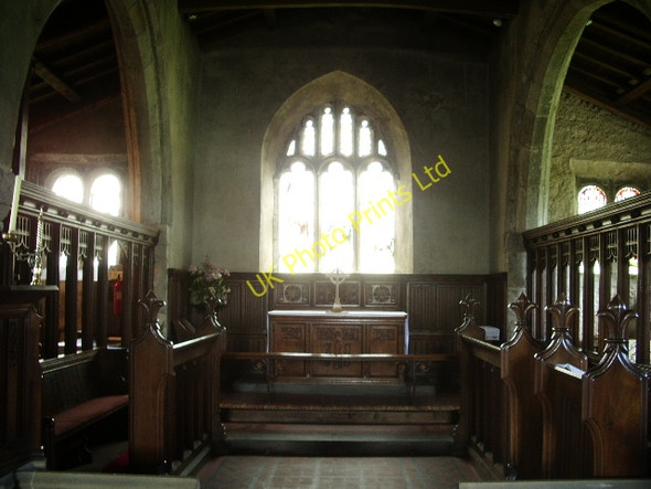 Photo 6"x4" Altar and east window, St Oswald Church, Horton in Ribblesdale Brackenbottom c2007