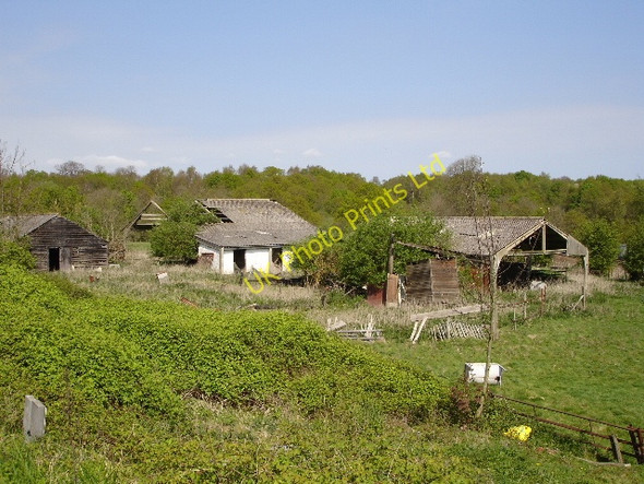 Photo 6"x4" Derelict farm buildings Ashford\/TR0042 c2007