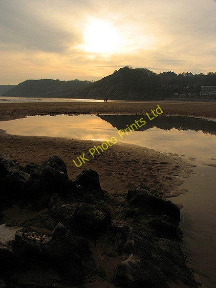 Photo 6"x4" On the Rocks at Sundown: Caswell Caswell\/SS5987 c2007