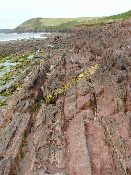 Photo 6"x4" Manorbier beach Jameston\/SS0598 c2002