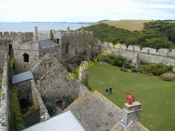 Photo 6"x4" Manorbier Castle Manorbier c2002