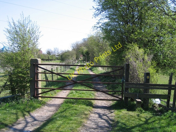 Photo 6"x4" Gate, and Footpath and Track to Queensferry. Connah's Quay c2007