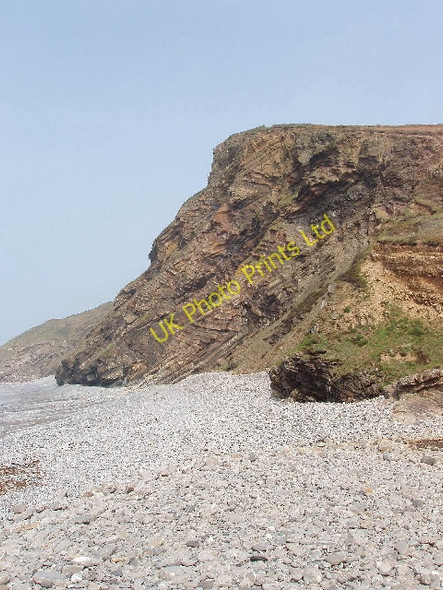 Photo 6"x4" Zig-zag recumbent folding in cliffs, Millook Haven Millook c2007