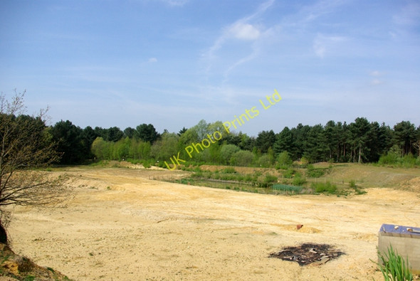 Photo 6"x4" Sand pit on Newlands Road Coppins Corner c2007