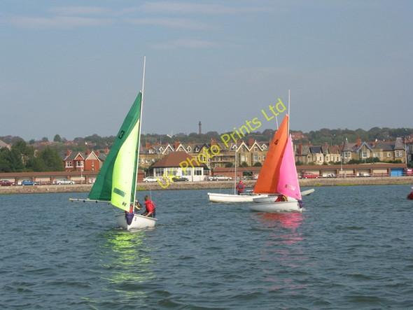Photo 6"x4" Sunday leisure on Marine Lake Hoylake c2002