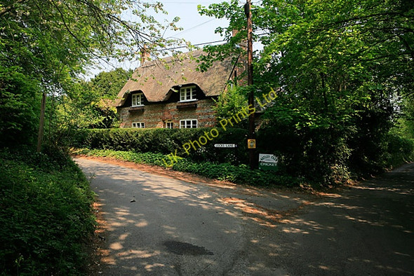 Photo 6"x4" Junction of Lock's Lane and Watley Lane, Sparsholt Sparsholt\/SU4331 c2007