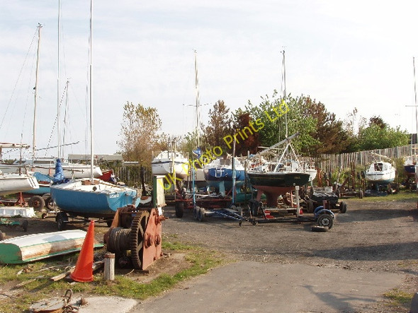 Photo 6"x4" Boat yard, Hightown Hightown\/SD2903 c2007