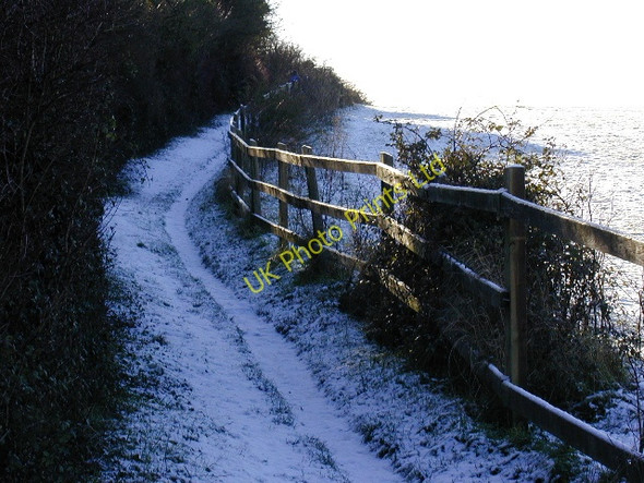 Photo 6"x4" Path to the west side of Fort Purbrook Widley c2000