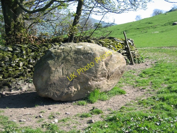 Photo 6"x4" Glacial Erratic near Hargreaves Barn Little Stainforth c2007