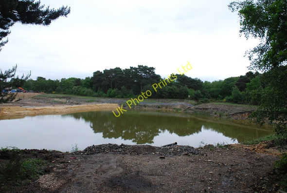 Photo 6"x4" Water-filled gravel pit on Canford Heath Knighton\/SZ0497 c2007