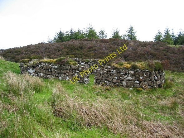 Photo 6"x4" Ruin at Diubaig Flashader c2007