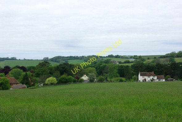 Photo 6"x4" View towards Ottinge Elham c2007