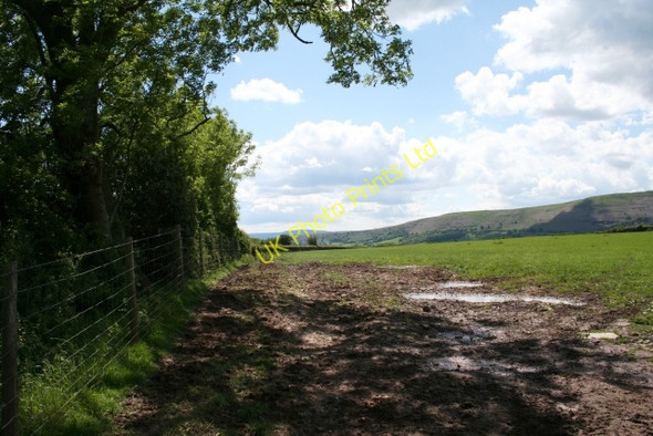 Photo 6"x4" Footpath to Parsonage Farm Clodock c2007