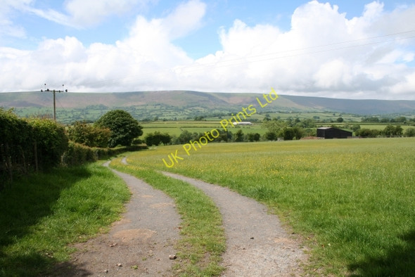 Photo 6"x4" Farm Track towards Escley Brook valley Lower Maes-coed c2007