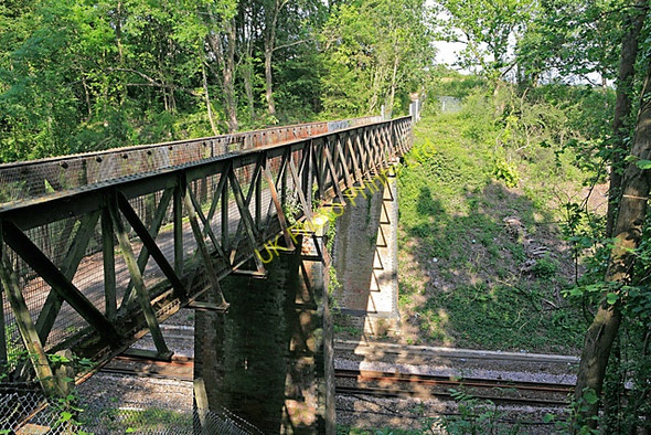 Photo 6"x4" Footbridge over the railway line west of Dean Villas Fareham c2007