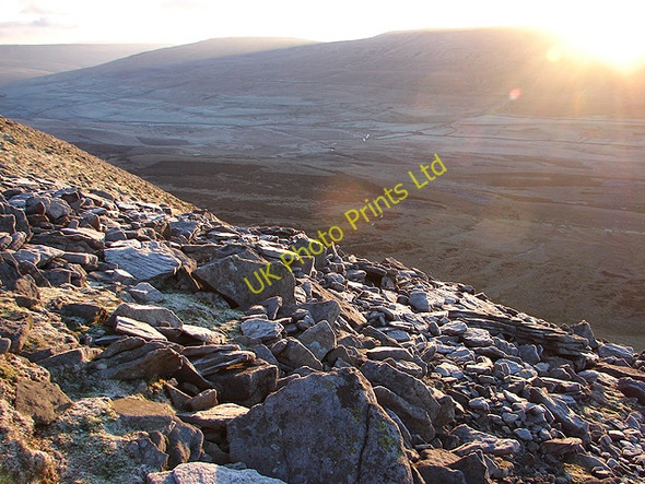 Photo 6"x4" Scree on the southern slopes of Pen-y-ghent Brackenbottom c2007