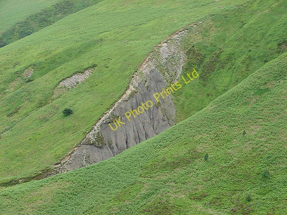 Photo 6"x4" Rock outcrop at Bwlch Glynmynydd Bont Dolgadfan c2007